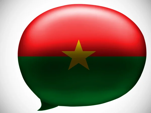 Flaga Burkina faso — Zdjęcie stockowe