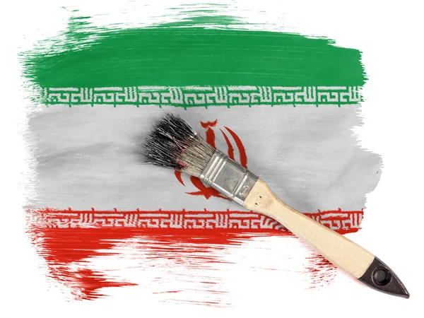 Die iranische Flagge — Stockfoto