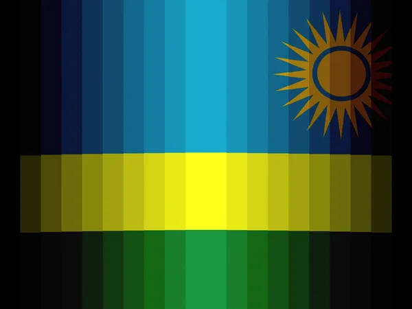 Ruanda vlag — Stockfoto