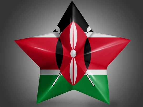 Kenya bayrağı — Stok fotoğraf
