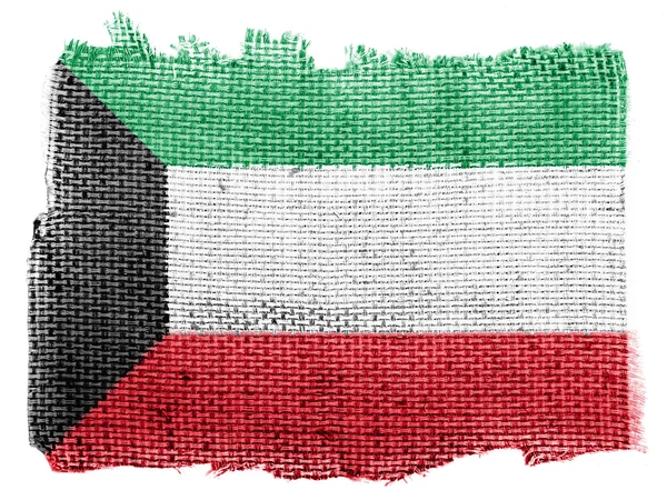 Kuvajtský vlajka — Stock fotografie