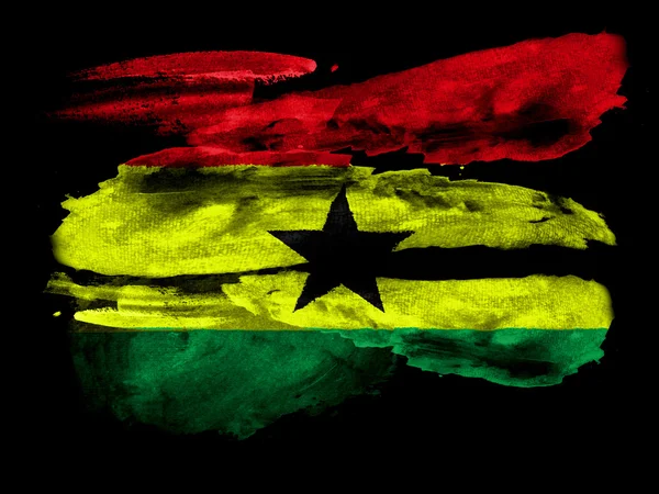 De vlag van ghana — Stockfoto