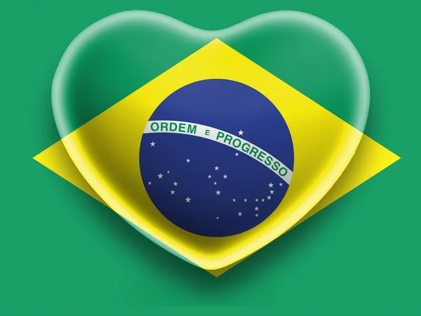 Det brasilianske flag - Stock-foto