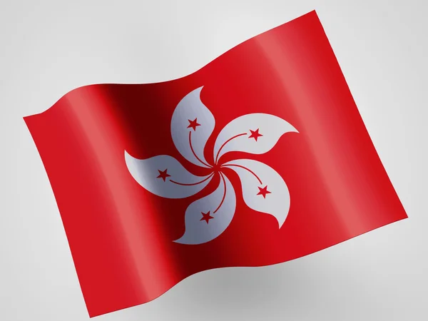 Bandera de Hong-hong —  Fotos de Stock