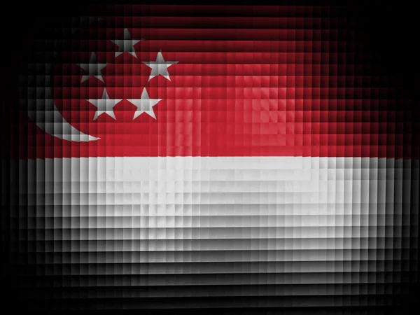 Flaggan singapore — Stockfoto