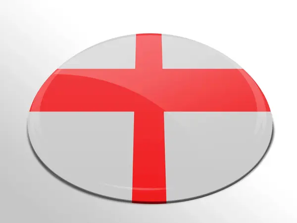 Anglii. Flaga Polski — Zdjęcie stockowe