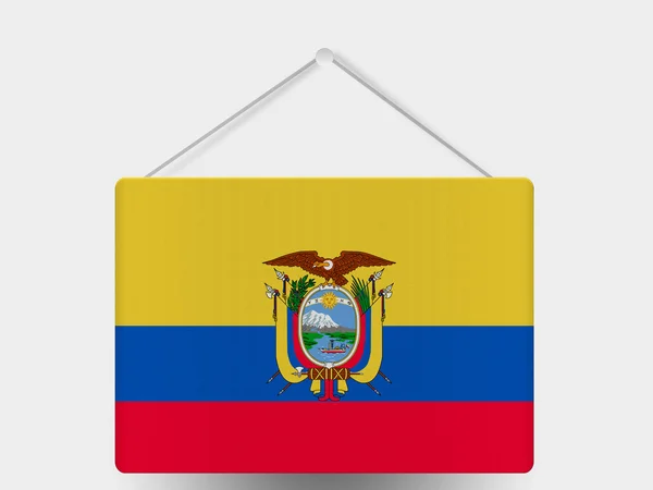 Ecuador flagga — Stockfoto