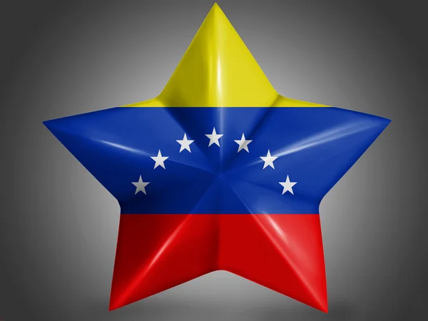 De Venezolaanse vlag — Stockfoto