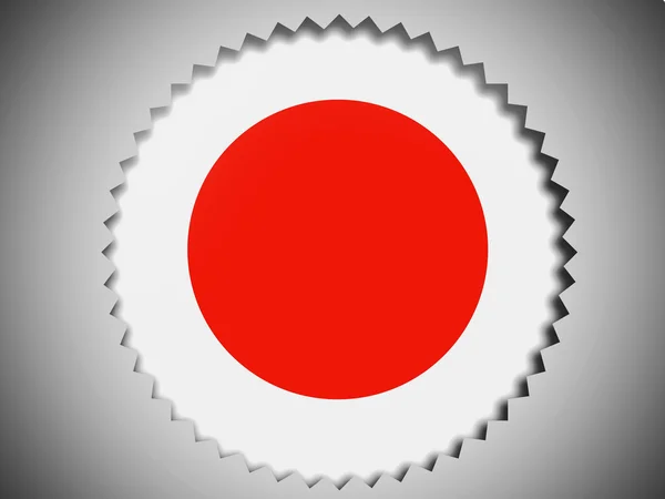 La bandera de Japón — Foto de Stock