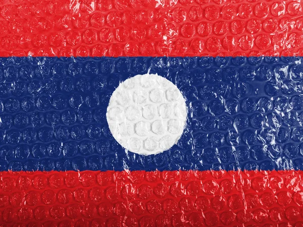 Le drapeau laotien — Photo