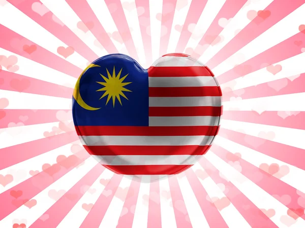 A Malajzia zászló — Stock Fotó