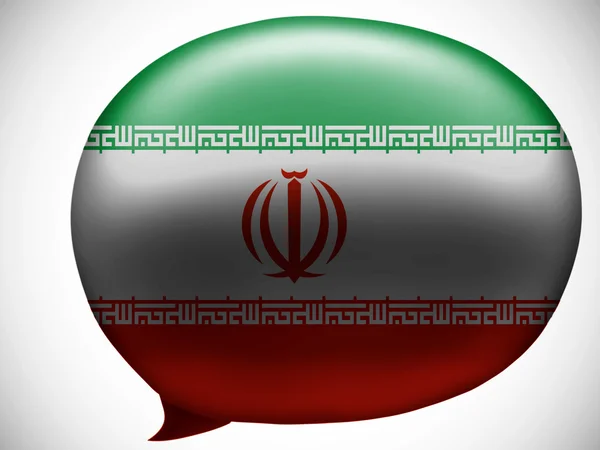 Die iranische Flagge — Stockfoto