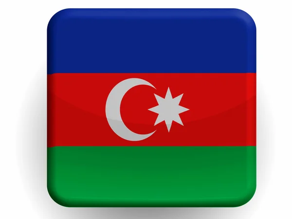 The Azerbaijani flag — Stock Photo, Image