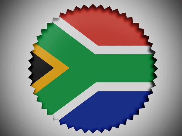 South African flag — Stock Photo, Image