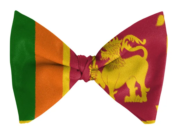 蝶ネクタイにスリランカの旗 — ストック写真