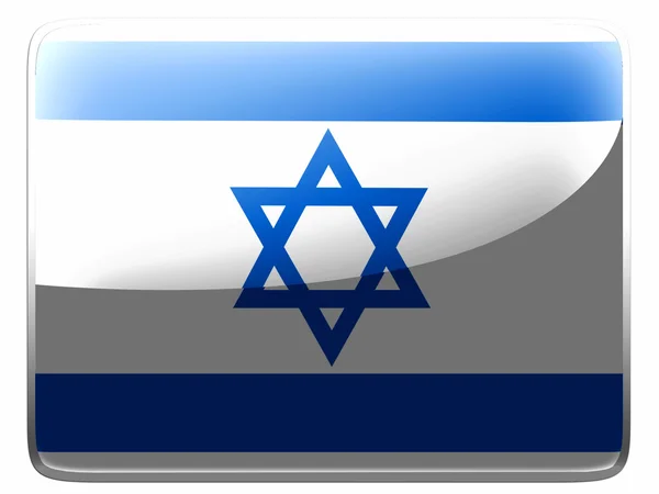 Die israelische Flagge — Stockfoto