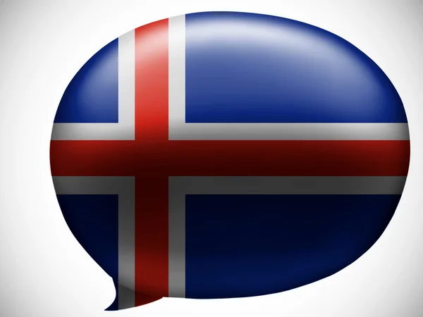 La bandera de Islandia —  Fotos de Stock