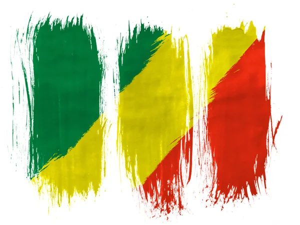La bandera del Congo — Foto de Stock