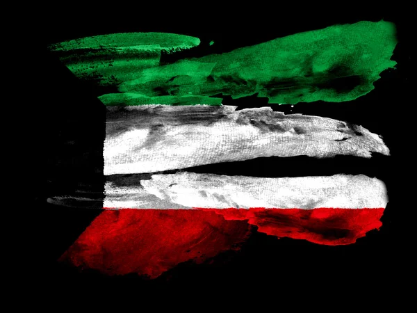 Кувейтский флаг — стоковое фото