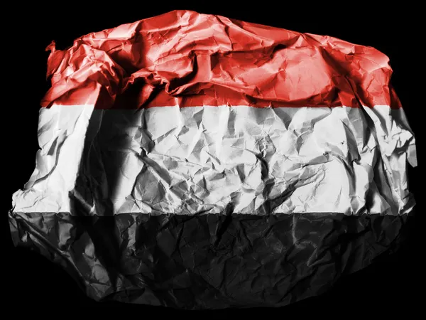 La bandera yemení — Foto de Stock