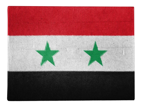 Vlajka Sýrie — Stock fotografie