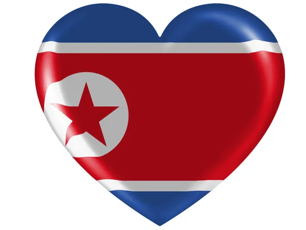 Flaggan Nordkorea — Stockfoto