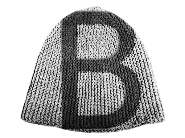 ตัวอักษร B สีบนหมวก — ภาพถ่ายสต็อก