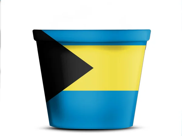 La bandiera delle Bahamas — Foto Stock