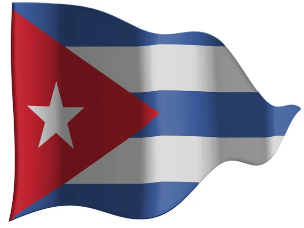 De Cubaanse vlag — Stockfoto