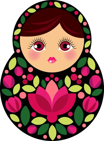 Russian doll — Stock Vector