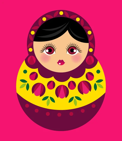 Russian doll — Stock Vector