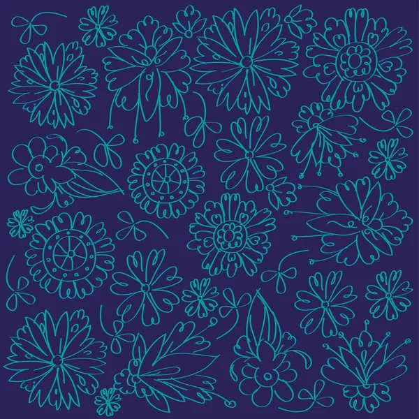 Patrón floral — Vector de stock