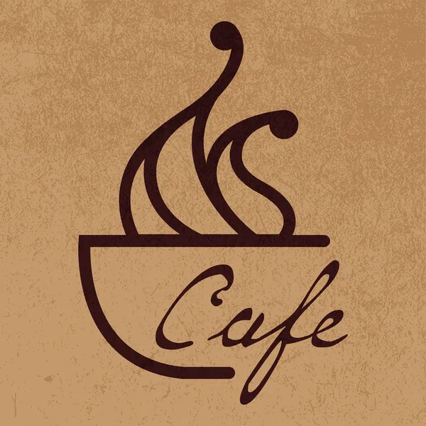 Señal de café — Vector de stock