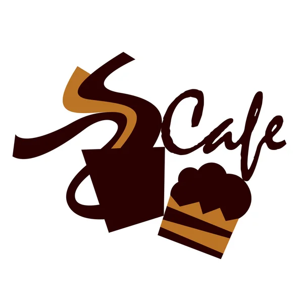 Cafe sign — Stock Vector