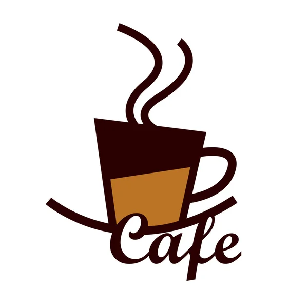 Café teken — Stockvector