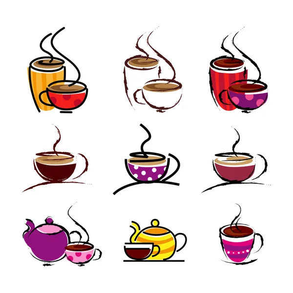 Coffee cups — Stock Vector