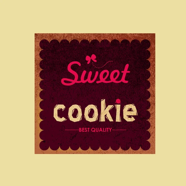 Étiquette et logo Sweet shop — Image vectorielle