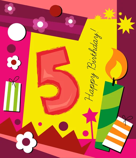 Carte d'anniversaire — Image vectorielle