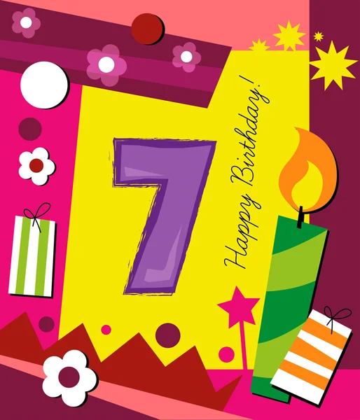 Carte d'anniversaire — Image vectorielle