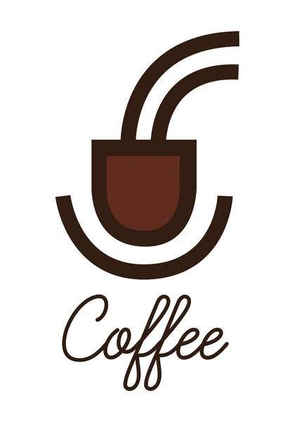Taza de café y cafetera — Archivo Imágenes Vectoriales