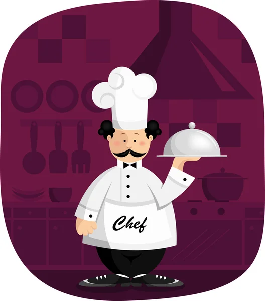 Chef cuisinier — Image vectorielle