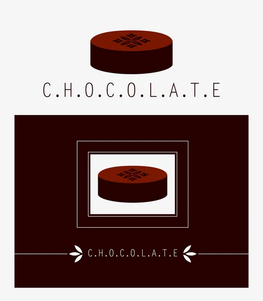 Segno di cioccolato — Vettoriale Stock