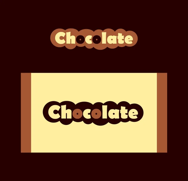 Segno di cioccol — Stok Vektör