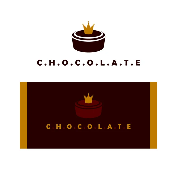 Choklad tecken — Stock vektor
