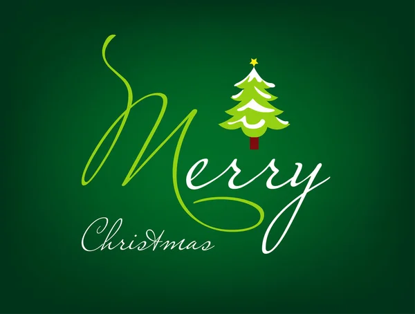 Merry Christmas, Christmas tree — Stock Vector