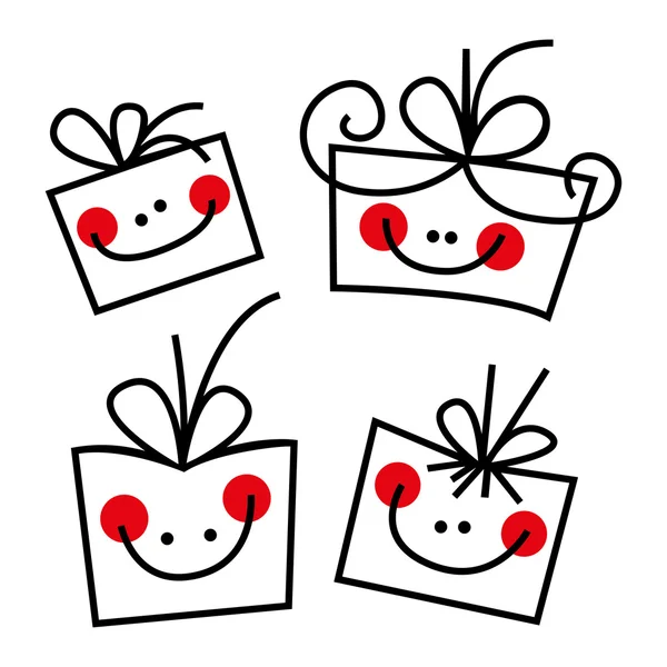 Funny gift collection — Stock Vector