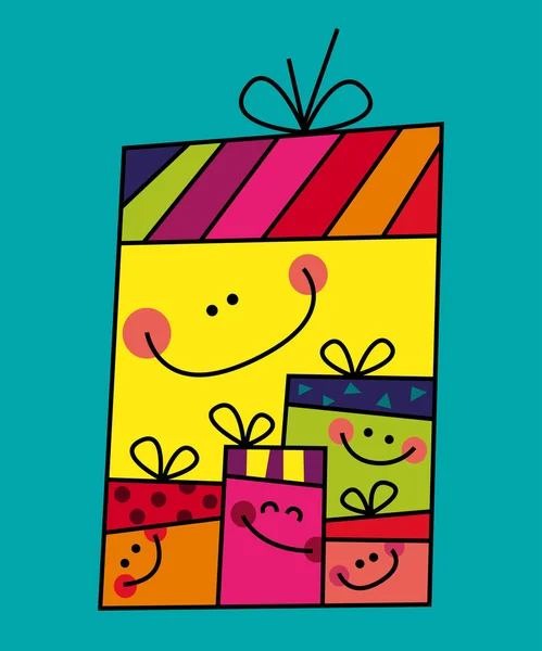 Funny gift collection — Stock Vector