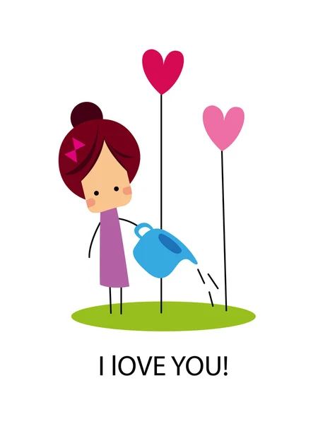 Tarjeta de amor — Vector de stock