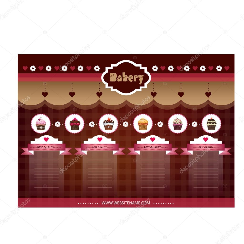 Vintage Website Template for Bakery