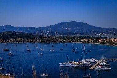 Korfu adası manzarası, Yunanistan